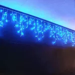 Гирлянда бахрома уличная 100 led 5м синяя