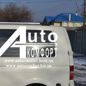 Задний салон,  левое стекло на Volkswagen Transporter Т-5 (длинная база