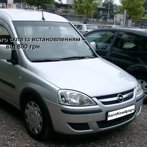 Лобовое стекло на Opel Combo (2001-2011) с установкой