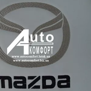 Вышивка логотипа автомобиля Mazda (Мазда)