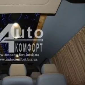 Шторы автомобильные в Volkswagen Crafter бежевые