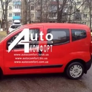 Передний салон,  левое стекло (под оригинал) на Fiat Fiorino