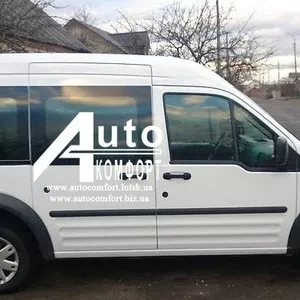 Передний салон,  правое окно,  (длинная база) Ford Transit (Tourneo) Con