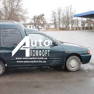 Передний салон,  правое окно на автомобиль VW Caddy,  Siat Inka (97-03)