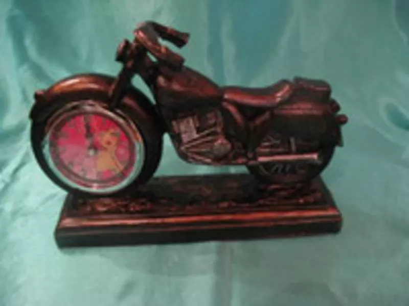 Часы ретро Мотоцикл - керамика 2