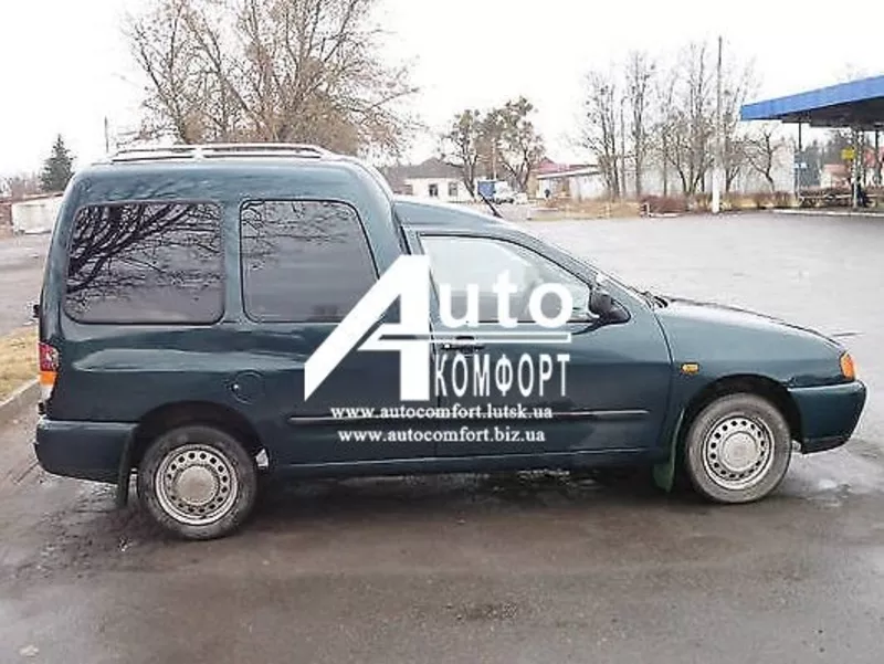 Передний салон,  правое окно на автомобиль VW Caddy,  Siat Inka (97-03)